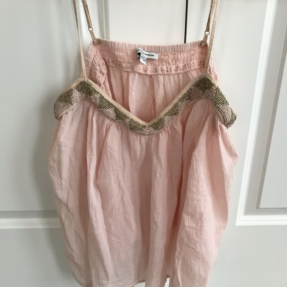 blush pink colored tank top